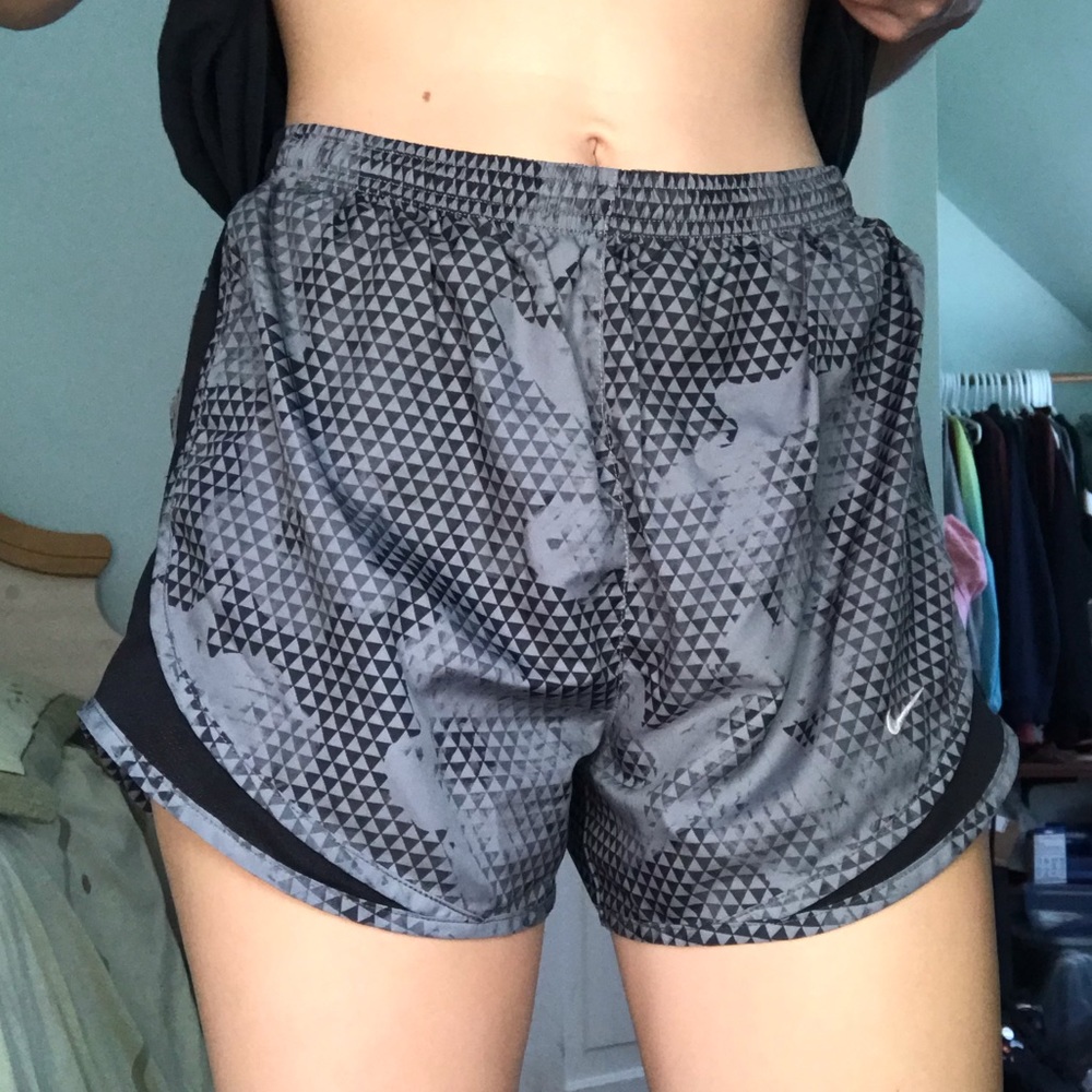 Grey Triangle Pattern Nike Running Shorts
